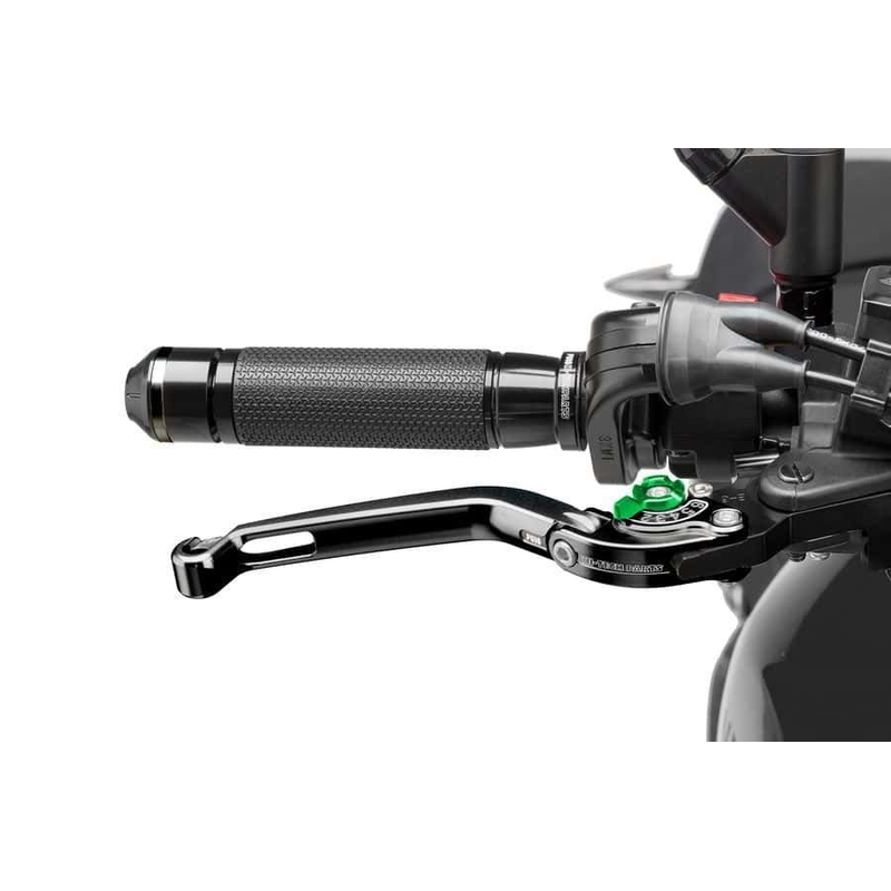 Brake lever without adapter PUIG foldable fekete/zöld