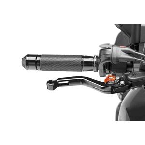 Brake lever without adapter PUIG rövid fekete/narancssárga