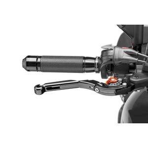 Brake lever without adapter PUIG extendable folding fekete/narancssárga