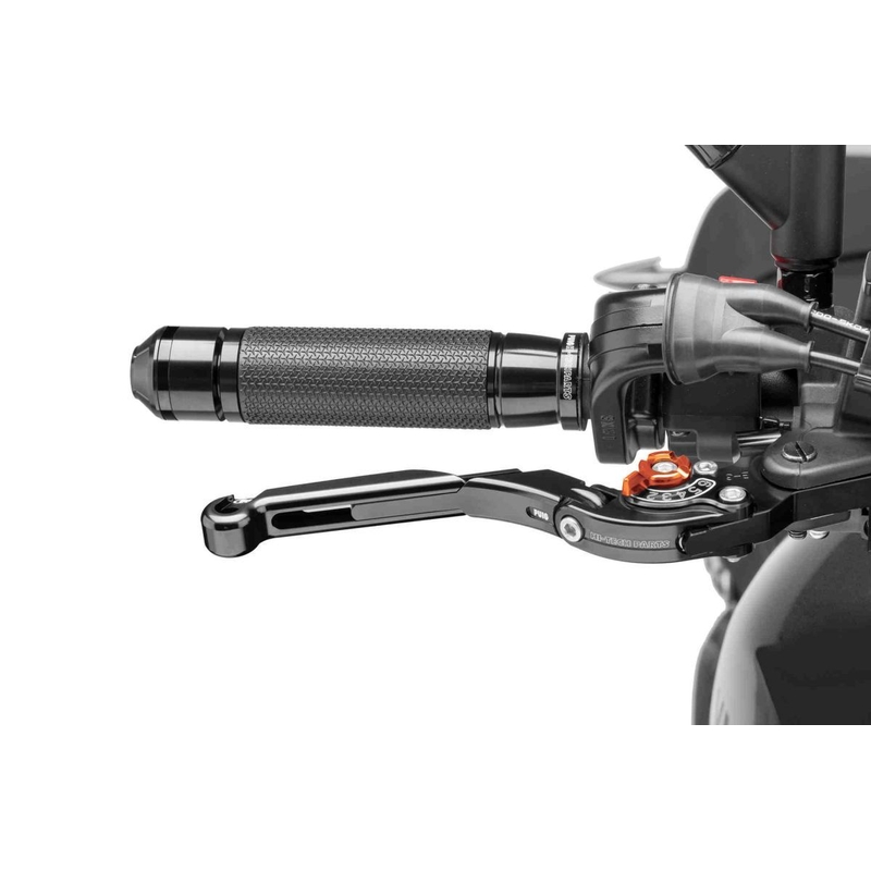 Brake lever without adapter PUIG extendable folding fekete/narancssárga