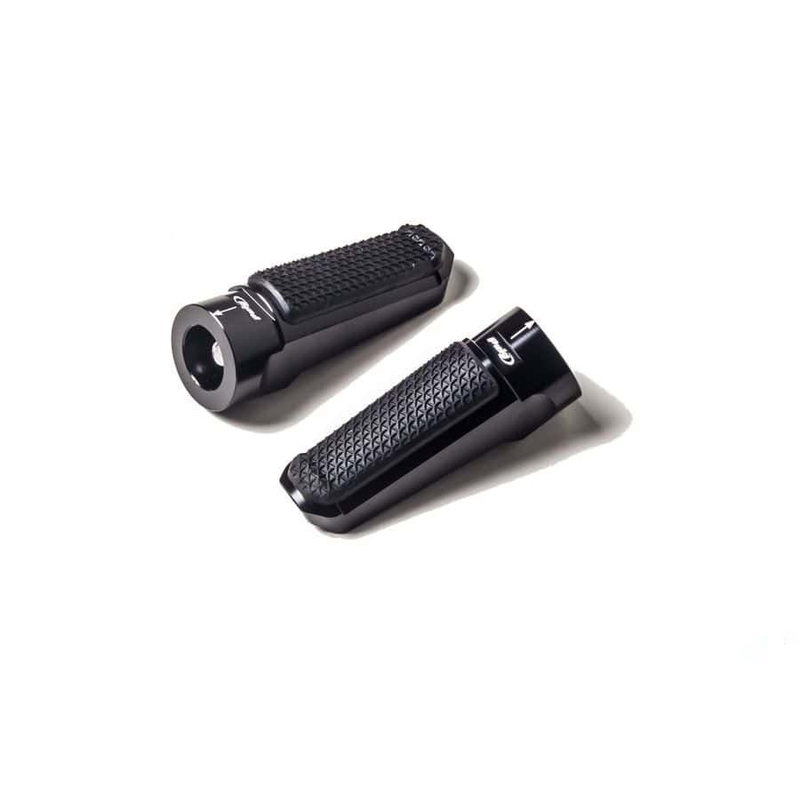 Footpegs without adapters PUIG SPORT fekete with rubber