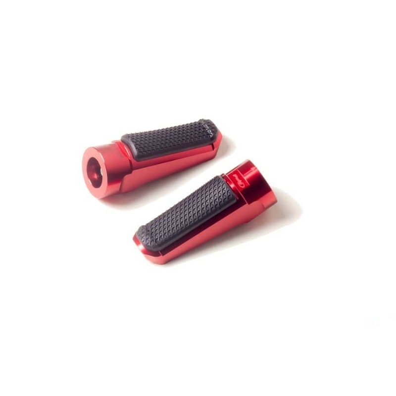 Footpegs without adapters PUIG SPORT piros with rubber