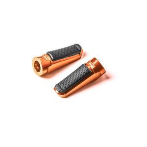 Footpegs without adapters PUIG SPORT 7318T narancssárga with rubber