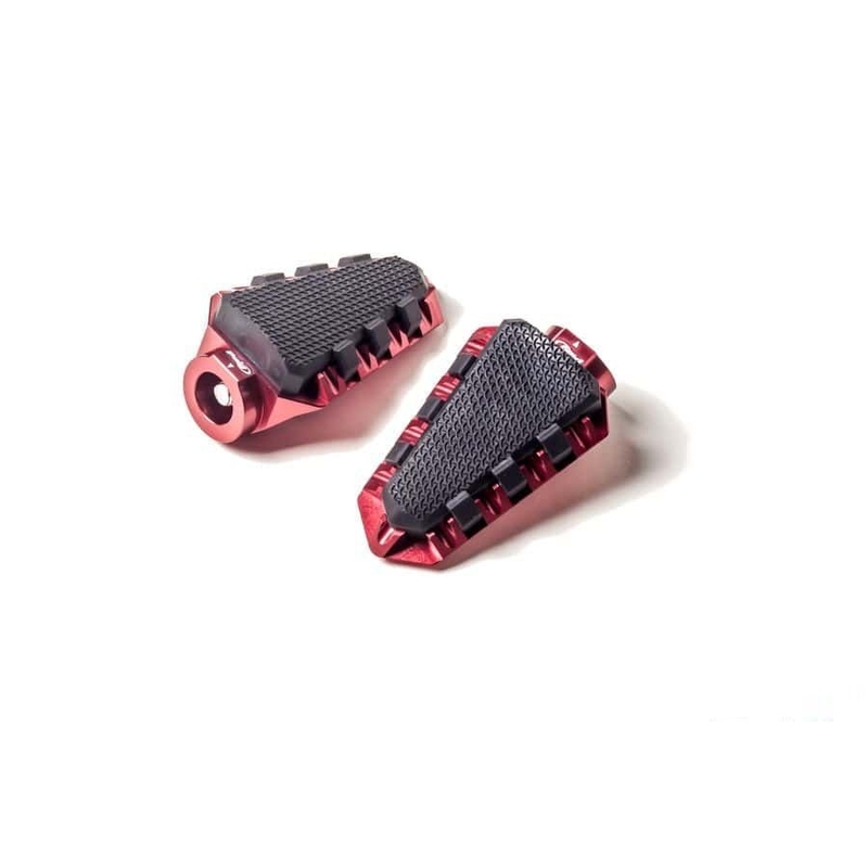 Footpegs without adapters PUIG TRAIL piros with rubber