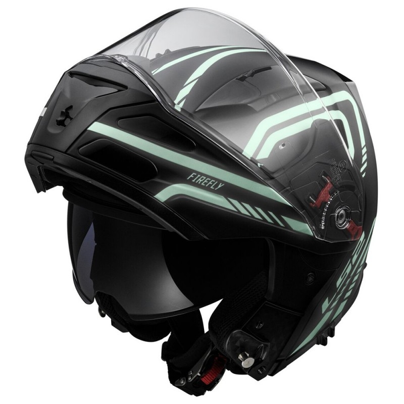 Billenő sisak LS2 FF324 Metro Firefly fekete matt