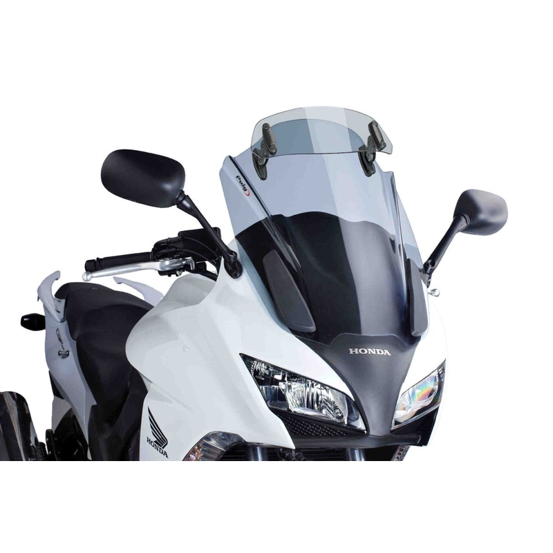 Windscreen PUIG TOURING WITH VISOR smoke részére HONDA CBF 1000 2010-2016