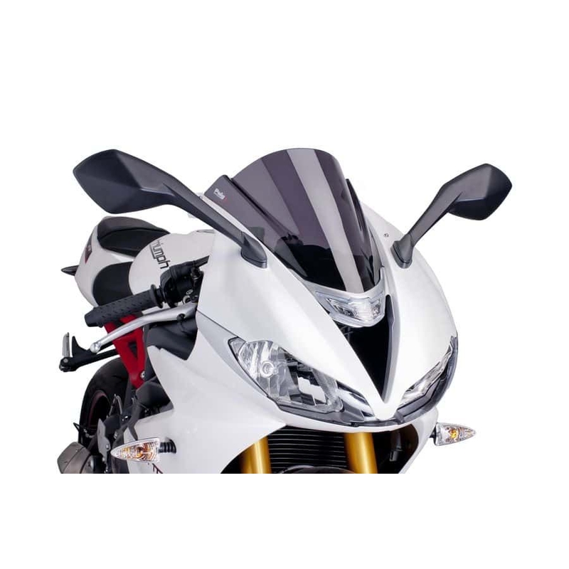 Windscreen PUIG RACING dark smoke részére TRIUMPH Daytona 675 2013-2017