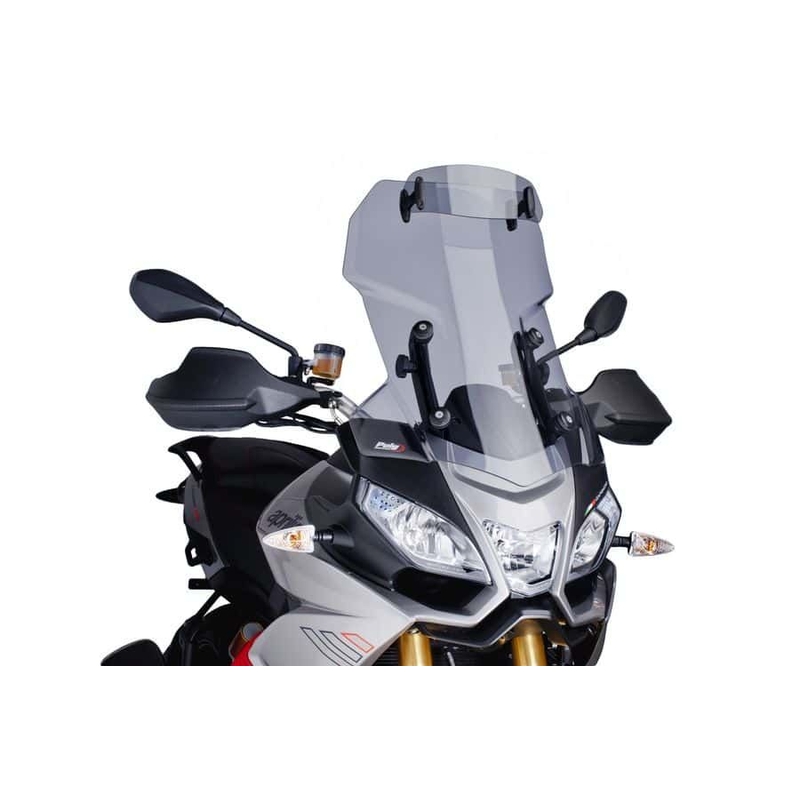 Windscreen PUIG TOURING WITH VISOR smoke részére APRILIA Caponord 1200 2013-2016