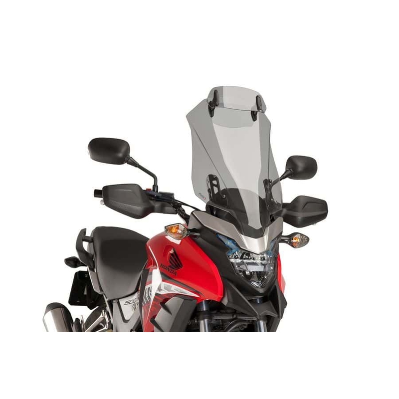 Windscreen PUIG TOURING WITH VISOR smoke részére HONDA CB 500 X / XA 2016-2024