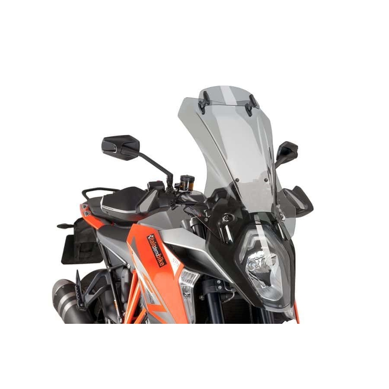 Windscreen PUIG TOURING WITH VISOR smoke részére KTM Super Duke 1290 / R 2016-2018