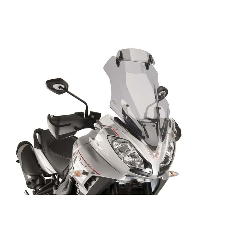 Windscreen PUIG TOURING WITH VISOR smoke részére TRIUMPH Tiger 1050 Sport 2016-2019