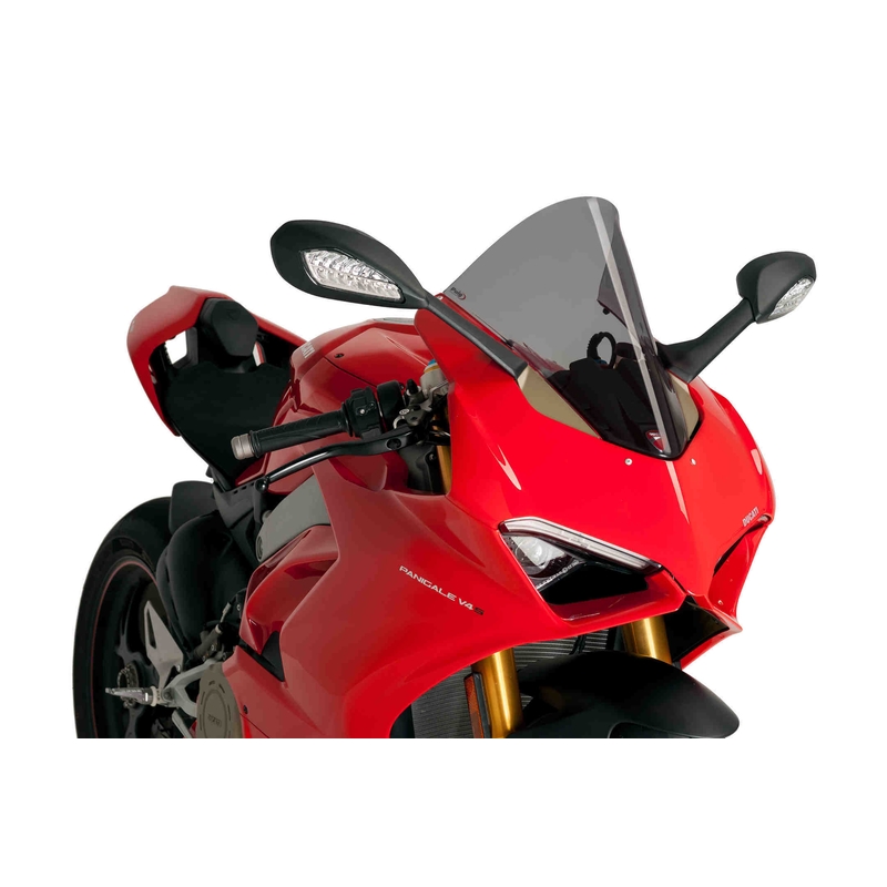 Windscreen PUIG RACING dark smoke részére DUCATI Panigale V2 950 2020-2024