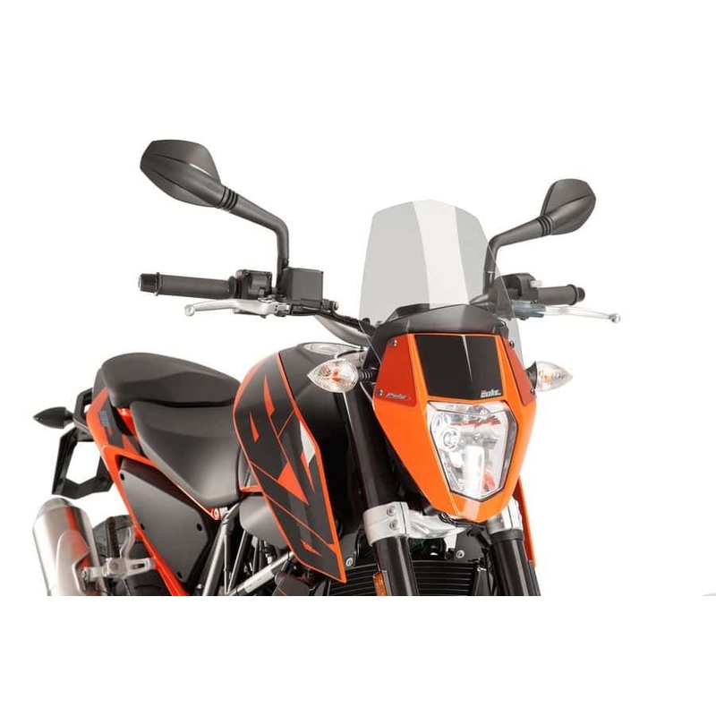 Windshield PUIG NEW GEN. SPORT smoke részére KTM Duke 690 / R 2012-2019