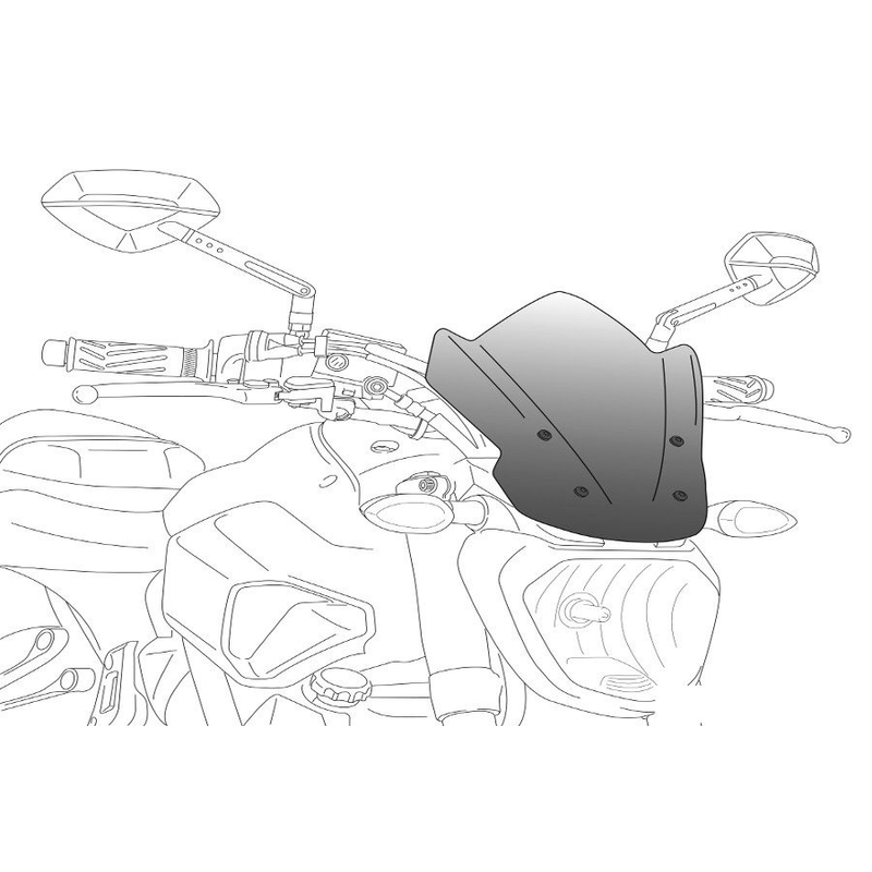 Windshield PUIG NEW GEN. SPORT smoke