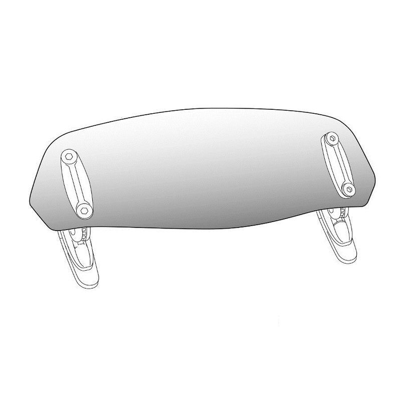 Spare visor PUIG clip-on áttetsző