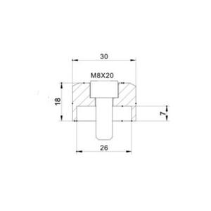 Mirror adaptor PUIG ADAPTER REAR MIRROR HI-TECH IV MOD. KAWASAKI 9584N fekete to bar end