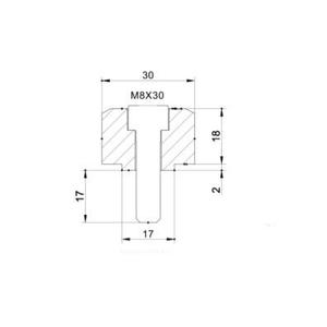 Mirror adaptor PUIG ADAPTER REAR MIRROR HI-TECH IV BMW G310R C/BLACK 9850N fekete to bar end