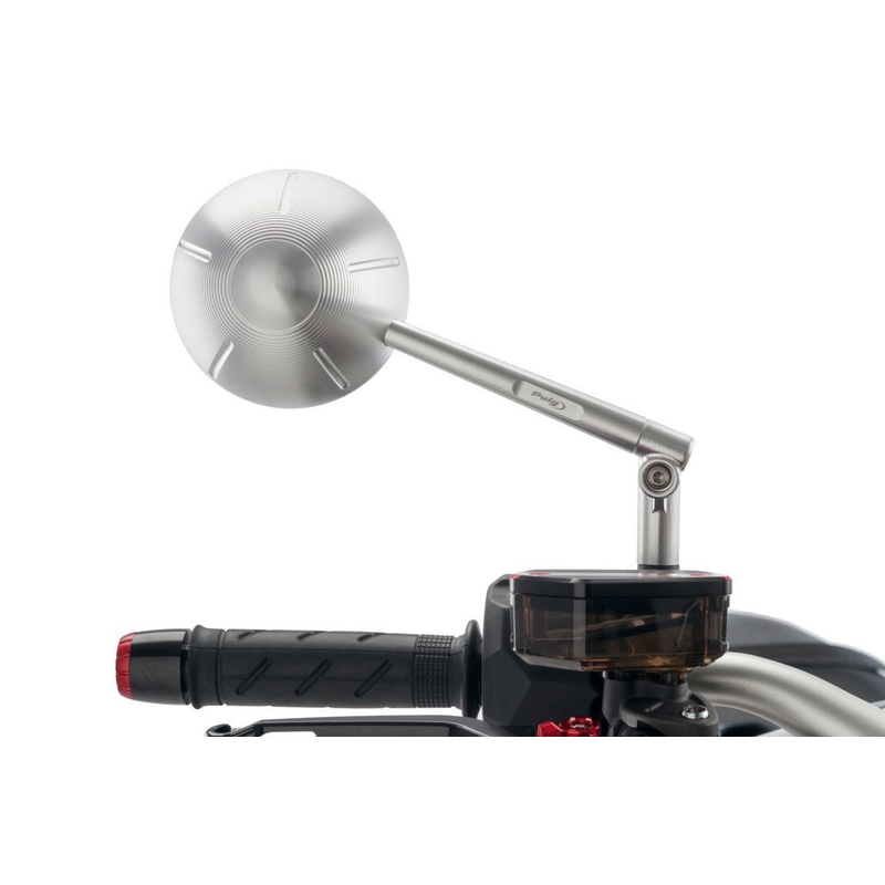 Visszapillantó tükör PUIG RETRO anodized aluminium right (including adapter kit)