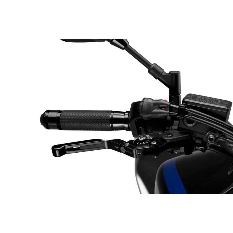 Brake lever without adapter PUIG 3.0 extendable folding black/black