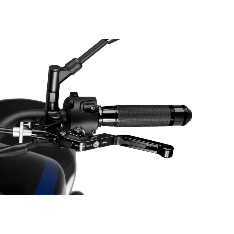 Clutch lever without adapter PUIG 3.0 extendable folding black/black