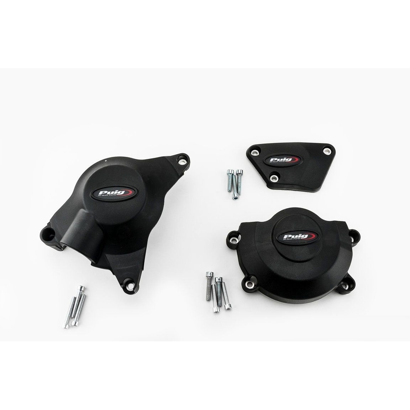  Engine protective covers PUIG fekete included right, left and alternator caps