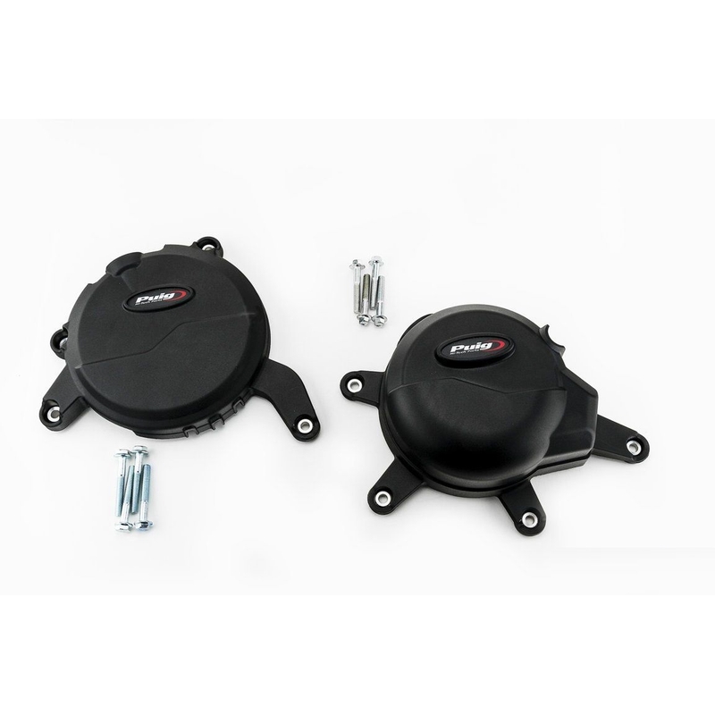  Engine protective covers PUIG fekete included right and left caps részére KTM Duke 390 2016-2019, KTM RC 390 2017-2019