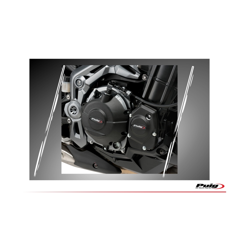 Engine protective covers PUIG fekete included right, left and alternator caps