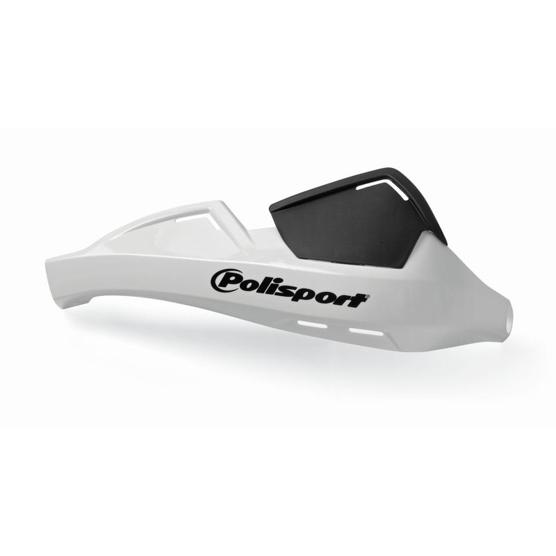 Handguard POLISPORT EVOLUTION INTEGRAL with mounting kit (?22 mm) fehér