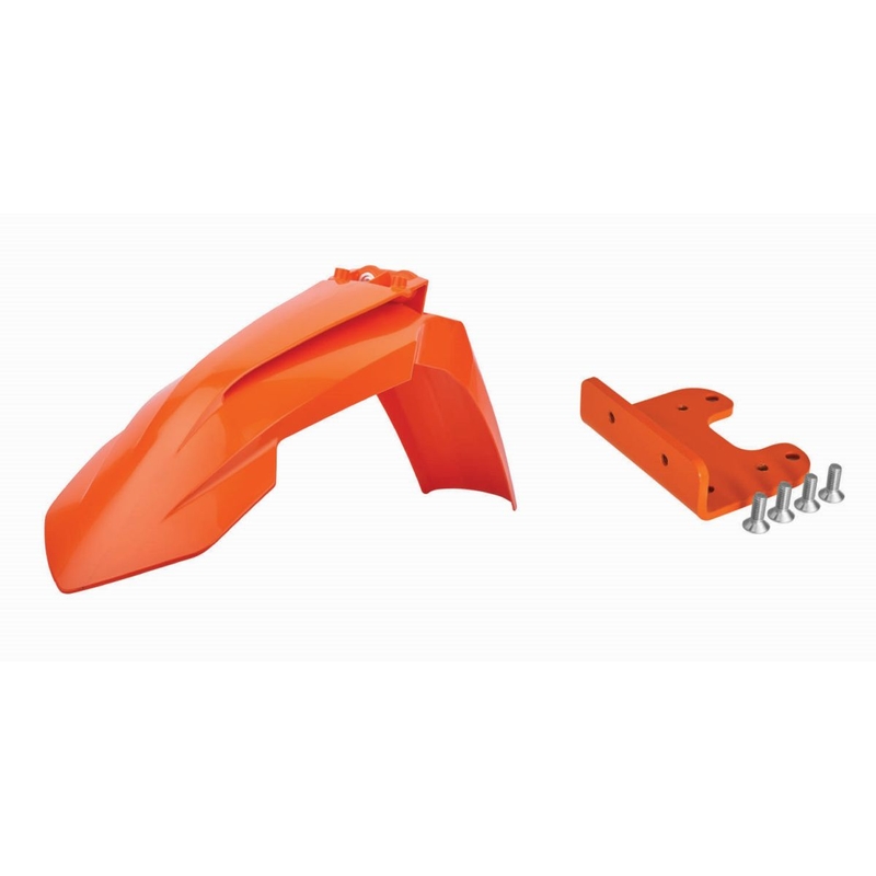 Első sárvédő POLISPORT with adaptor orange KTM 16