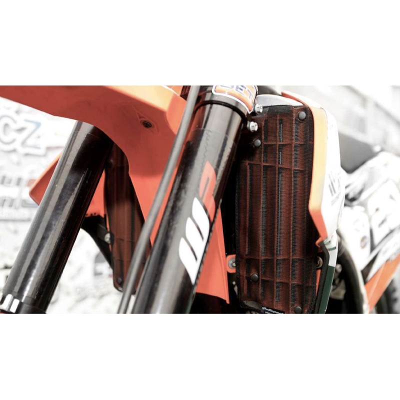 Mesh for radiator louvers POLISPORT fekete részére HONDA CRF 250 R 2010-2013