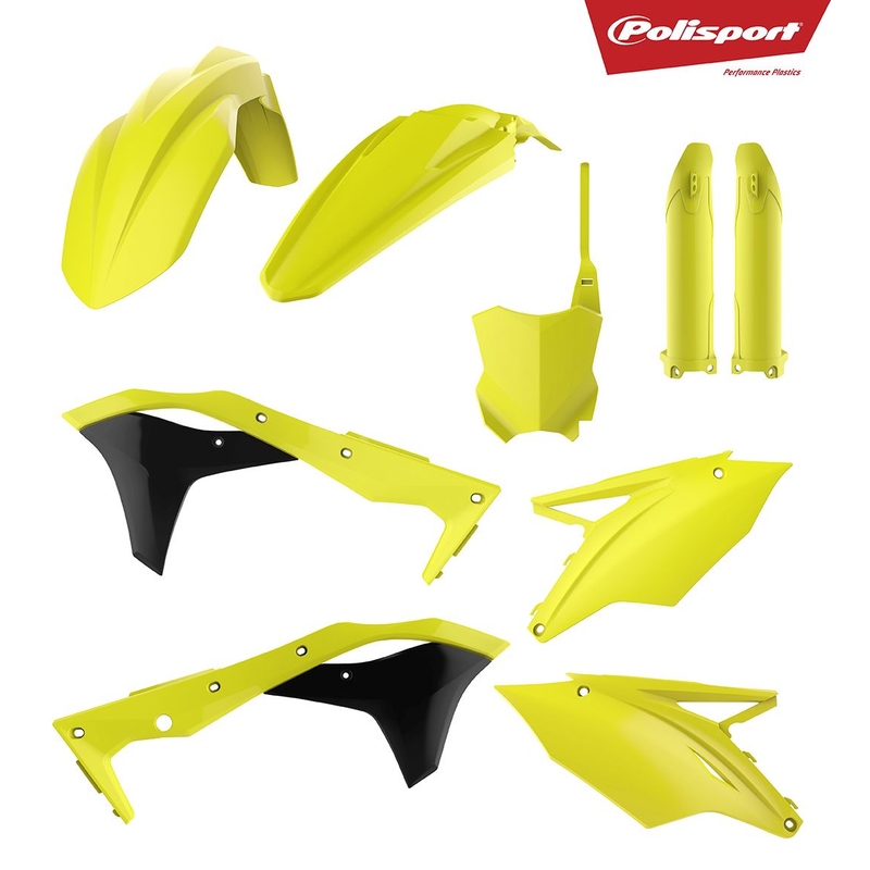 Dugattyú készlet POLISPORT Flo yellow részére KAWASAKI KX 250 (F) 4T 2017-2018