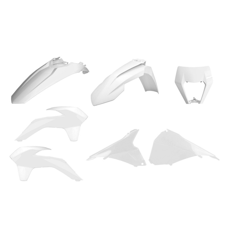 Dugattyú készlet POLISPORT restyling fehér részére KTM - EXC (XC) 125, KTM - EXC (XC) 150, KTM - EXC (XC) 200, KTM - EXC (XC) 250, KTM - EXC (XC) 300 , KTM - EXC-F 250, KTM - EXC-F 350, KTM - EXC-F 400 Racing, KTM - EXC-F 450 (Racing), KTM - EXC-F 500, KTM - XC-W 250,KTM - XC-W 300 (2014 - 2016)