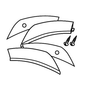 fényvisszaverő SHAD D1B431CAR fehér for SH43