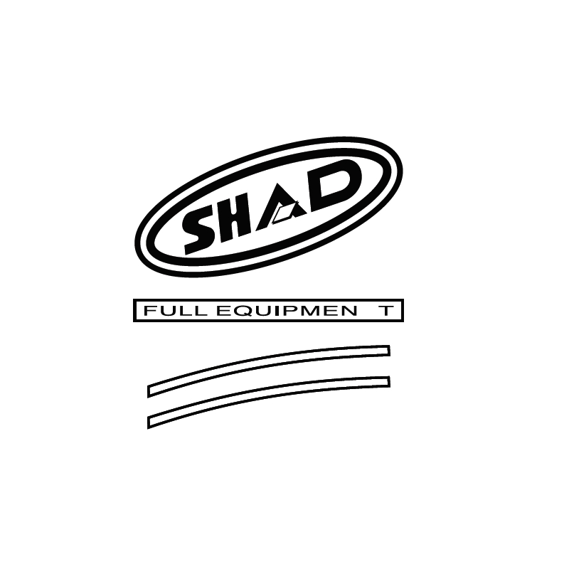 Matricák SHAD for SH43 piros