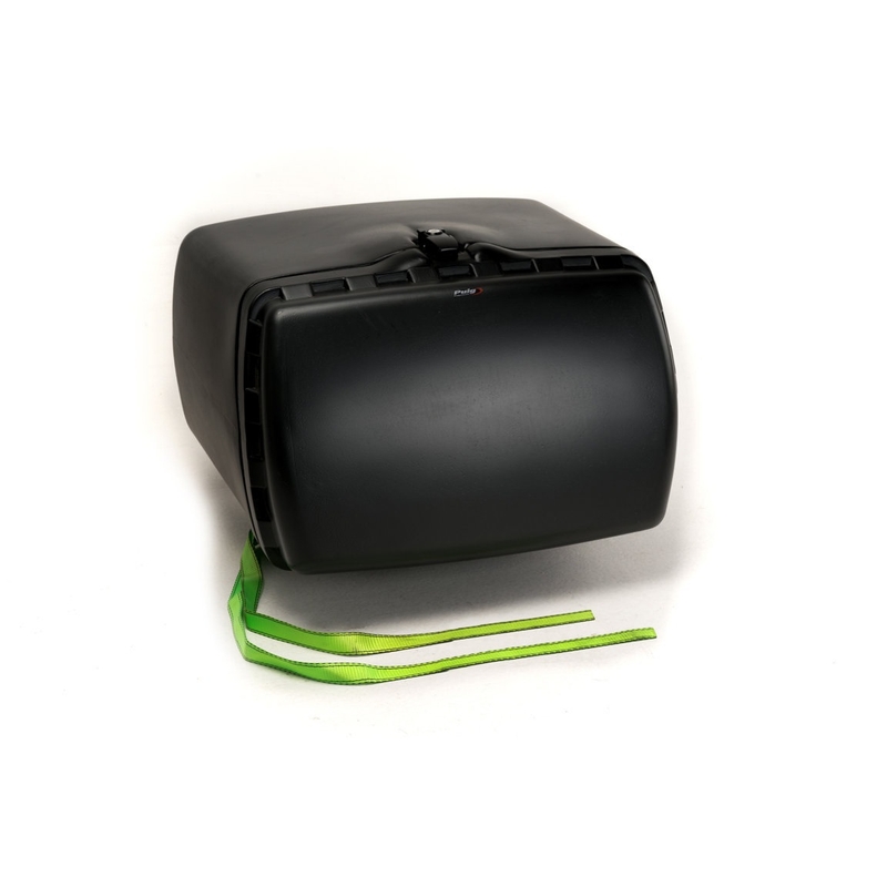 Top box PUIG MAXI BOX fekete with lock and attached with straps