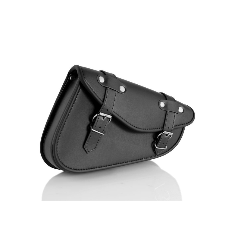 Leather saddlebag CUSTOMACCES DETROIT fekete jobb