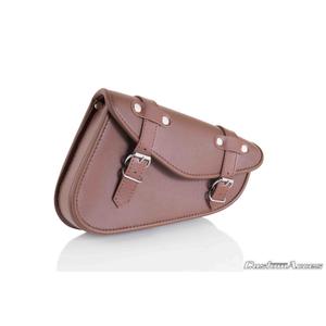 Leather saddlebag CUSTOMACCES DETROIT AP0003T brown bal