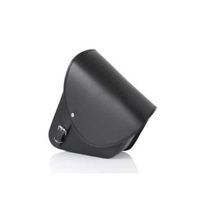 Leather saddlebag CUSTOMACCES BARCELONA fekete bal