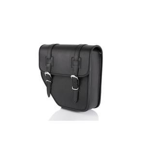 Leather saddlebag CUSTOMACCES IBIZA fekete bal