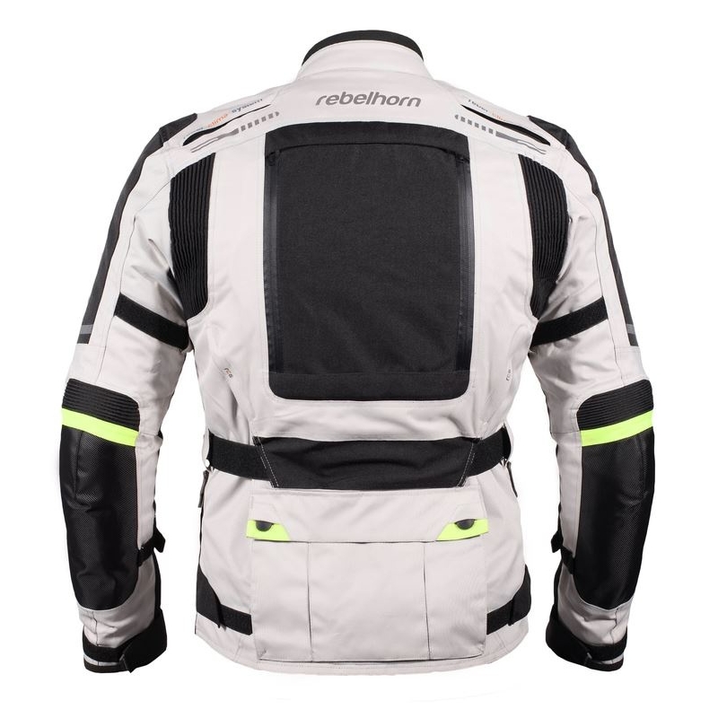 Rebelhorn Hiker Pro motoros kabát szürke-fekete-fluo sárga