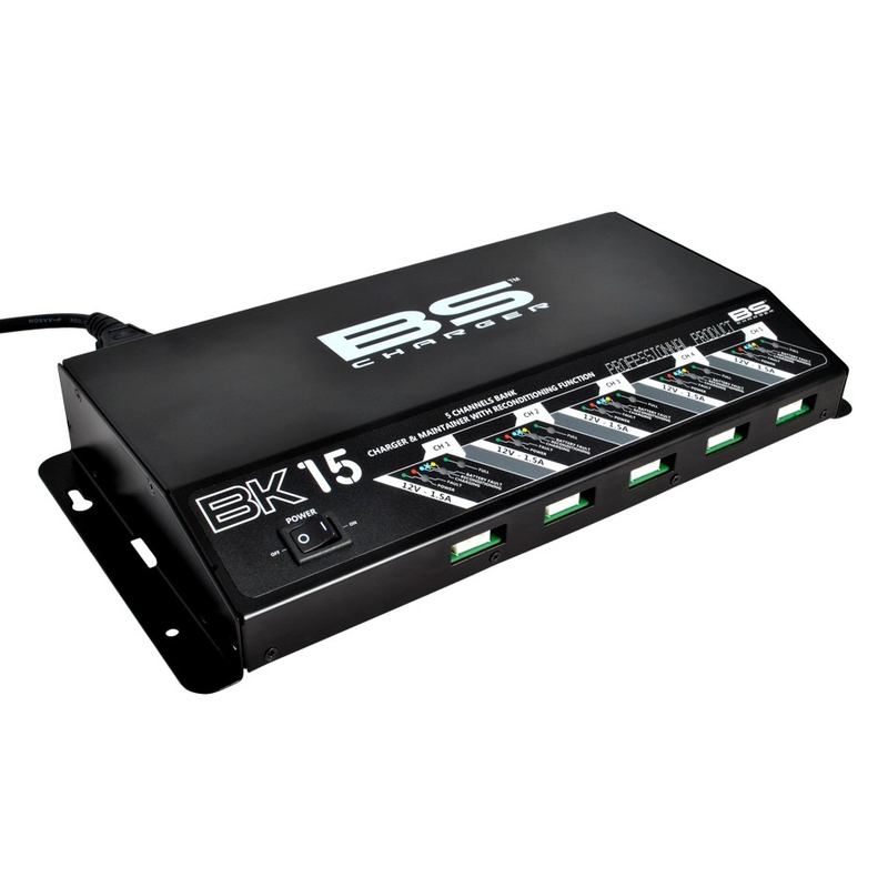 Professzionális akkumulátor töltő 5 akkura BS-BATTERY 5 Bank charger 12V 5x1.5A