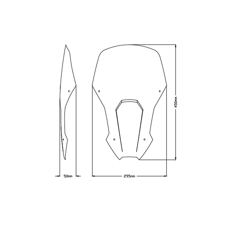 Windscreen PUIG TOURING áttetsző kiárusítás