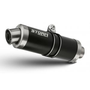 2 kipufogóvég STORM GP AT.009.LXSB Acélos fekete