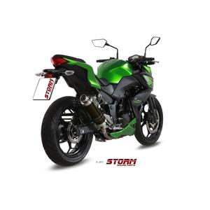 Kipufogóvég STORM GP K.038.LXSB Acélos fekete