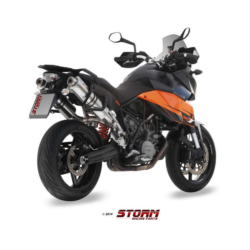 2 kipufogóvég STORM OVAL rozsdamentes részére KTM Supermoto 990 / R / T 2009-2013