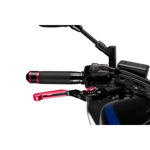 Brake lever without adapter PUIG 3.0 14RNR extendable folding red/red