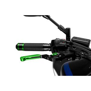 Brake lever without adapter PUIG 3.0 14VNV extendable folding green/green
