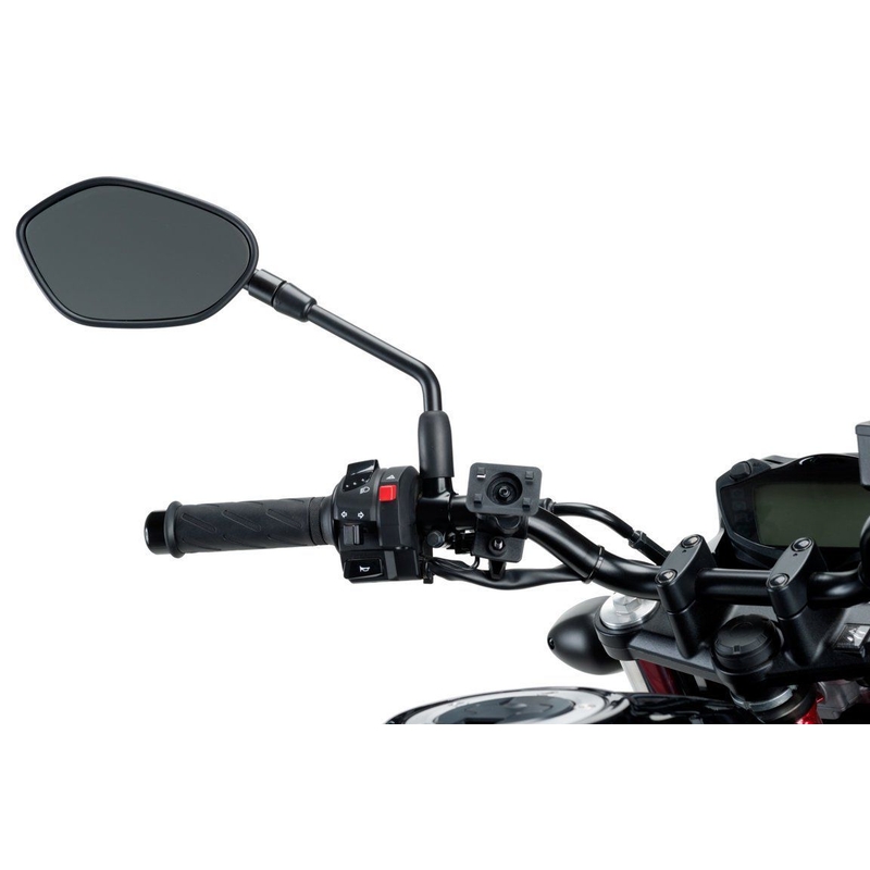 Backmirror handlebar support PUIG fekete kiárusítás