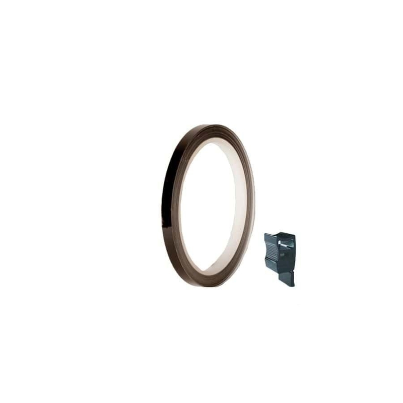Rim strip PUIG matt black 7mm x 6m (with aplicator)