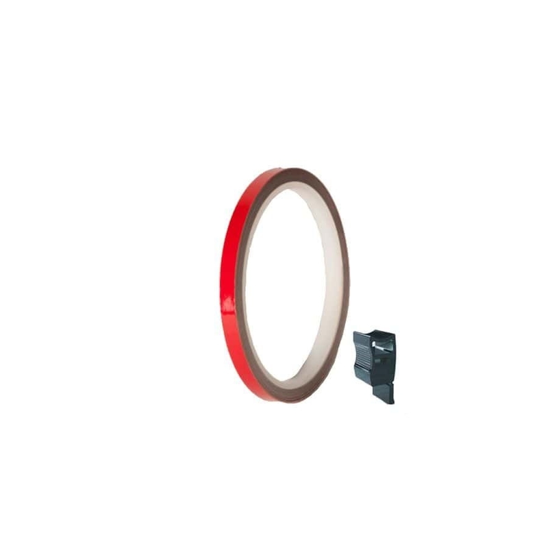 Rim strip PUIG red reflective 7mm x 6m (with aplicator)